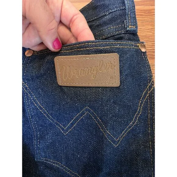 Wrangler Jeans Mens (38x30) 36x30 Dark Wash High Rise Cowboy Cut Rodeo Western - Picture 10 of 10